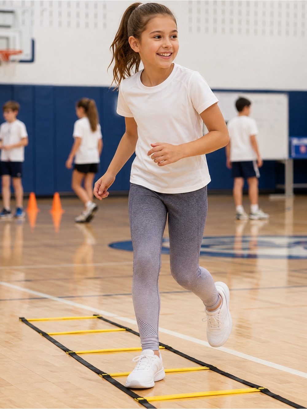 all in motion Girls' Gradient Gray Active Leggings